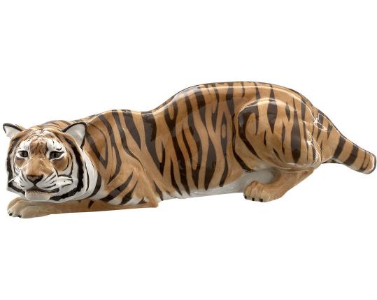 Фарфоровая фигурка "Тигр"  производства Nymphenburg купить в онлайн магазине beau-vivant.com