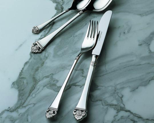 Набор на 6 персон из 30 предметов Rosenmuster (серебро) производства Robbe & Berking купить в онлайн магазине beau-vivant.com