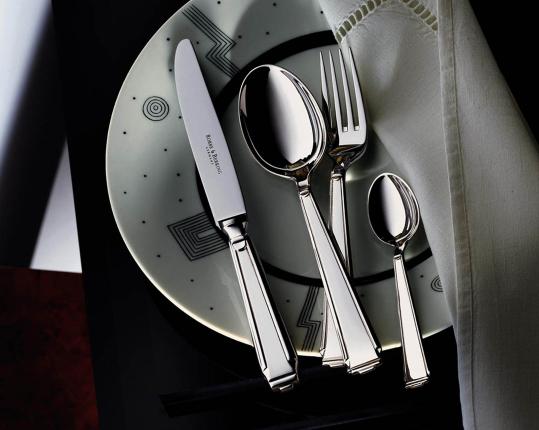 Набор на 6 персон из 30 предметов Art Deco (серебро) производства Robbe & Berking купить в онлайн магазине beau-vivant.com