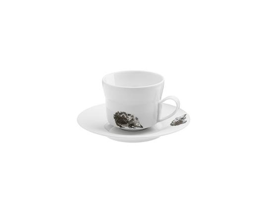 Чашка с блюдцем для капучино Piqueur 250 мл (ёжик) производства Hering Berlin купить в онлайн магазине beau-vivant.com