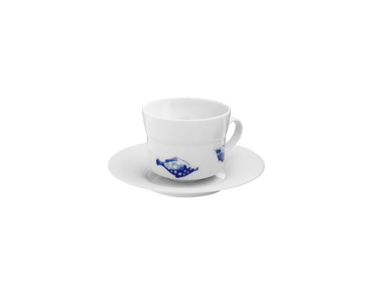 Чашка с блюдцем для капучино Ocean 250 мл (спинорог) производства Hering Berlin купить в онлайн магазине beau-vivant.com