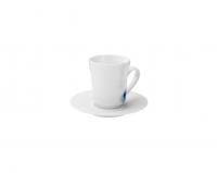 Чашка кофейная с блюдцем Ocean 160 мл (ракушки)