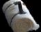 Плед из шерсти ангоры (белый, ремень черный) - купить в онлайн магазине beau-vivant.com
