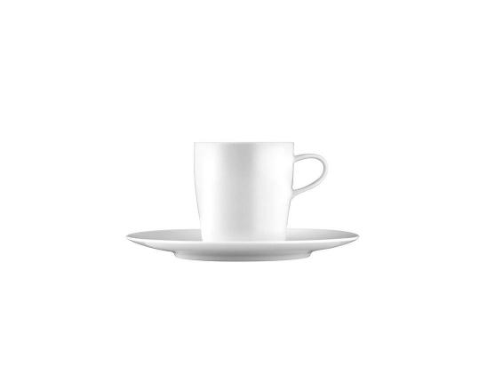 Чашка с блюдцем для кофе Auréole Weiss 200 мл производства Fürstenberg купить в онлайн магазине beau-vivant.com