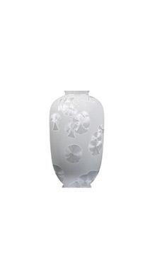 Фарфоровая ваза "Белый Бриллиант" 49 см