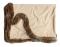 Кашемировый плед Versailles с меховым бордюром (бежевый) - купить в онлайн магазине beau-vivant.com