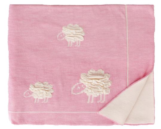 Шерстяной розовый детский плед Wolly  производства Eagle Products купить в онлайн магазине beau-vivant.com