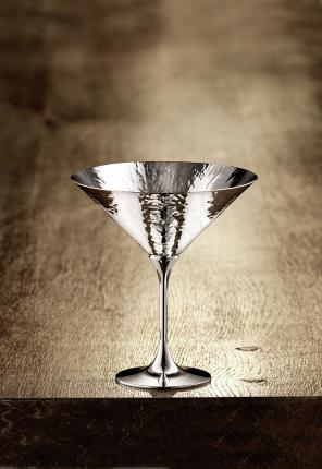 Широкий бокал для шампанского Martele (посеребрение) производства Robbe & Berking купить в онлайн магазине beau-vivant.com