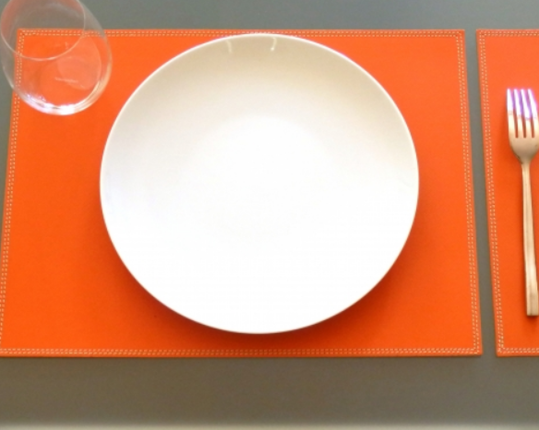 Кожаная салфетка под прибор Orange  производства MIDIPY купить в онлайн магазине beau-vivant.com