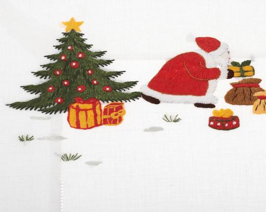Скатерть Santa Claus 110 x 110 см производства ERI Textiles купить в онлайн магазине beau-vivant.com